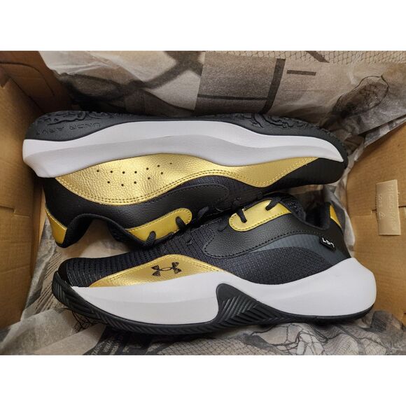 Under Armour Lockdown 7 Low Men's 10 Blk/YLW EU 44 - Picture 8 of 10